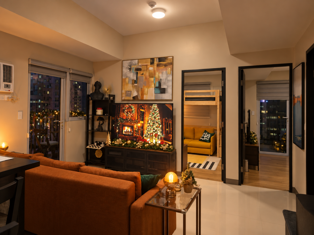 Spacious 2BR Makati Condo | MRT | WiFi + Washer